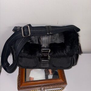 Coach Black Signature Shoulder Bag